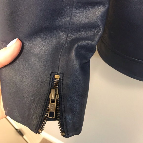 CURRENT/ELLIOTT Leather Jacket. SZ (1) - Picture 6 of 8